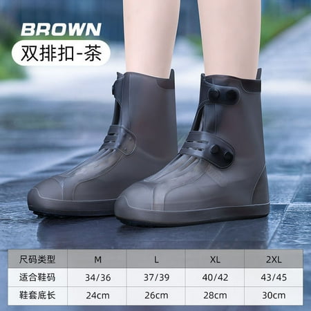

Rain Shoes Men Women Waterproof Rain Boots Cover Snow Anti Skid Thick Wear Resistant Silicone Rain Shoes Cover High Water Shoes