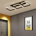 thumbnail image 6 of ADISUN 20.47'' inch Modern Led Ceiling Light Fixture, Black Square Hallway Flush Mount Ceiling Lamp for Living Room Bedroom Kitchen Balcony (Warm White,3000K), 6 of 7