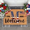 250th Anniversary USA Door Mat, Patriotic Personalized Doormats with ...