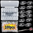 thumbnail image 2 of Support de Nez Ovale Transparent pour Lunettes de Soleil 60 Pcs 14mmX7mm, 2 of 6