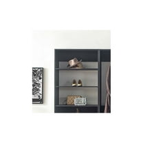 Klair Living Prosper Freestanding Walk in Wood Closet System in Gray/Black