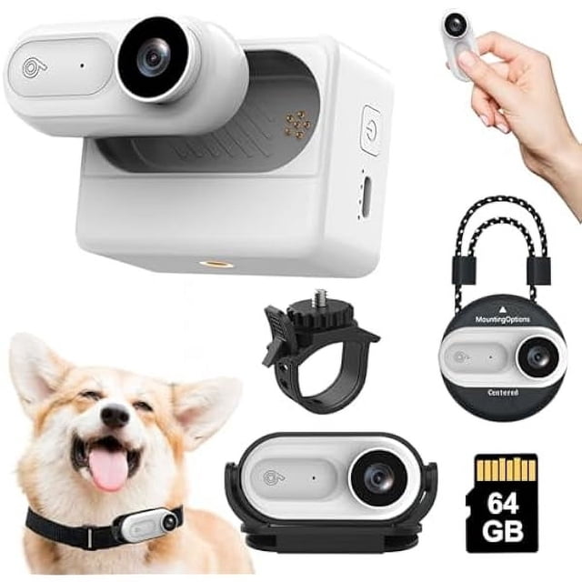 Mini cámara corporal 1080P, impermeable, pequeña cámara de acción con clip giratorio de 180°