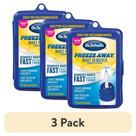 (3 pack) Dr. Scholl's Freeze Away Wart Remover, 7 Treatments