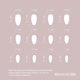 thumbnail image 3 of 24 Pcs Glossy Press On Nail French Tips False Nail 3D Bowknot Full Cover Stick On Nail Almond Shape Acrylic Nail, 3 of 4