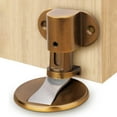 thumbnail image 3 of Adjustable Magnetic Door Stop, Punch-Free Door Stopper Catchs for Bottom of Door, Upgrade Strong Hold Door Holder for Home Office, Keep Door Open, Black, 3 of 8