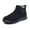 Black, variant on Women's warm cotton shoes - Artificial short plush Slip-On shoes for Everyday Wear