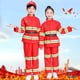 thumbnail image 4 of Ropa de bombero para niños Ropa de juego de rol con experiencia profesional para niños Ropa de extinción de incendios para jardín de infantes Traje de actuación, 4 of 5