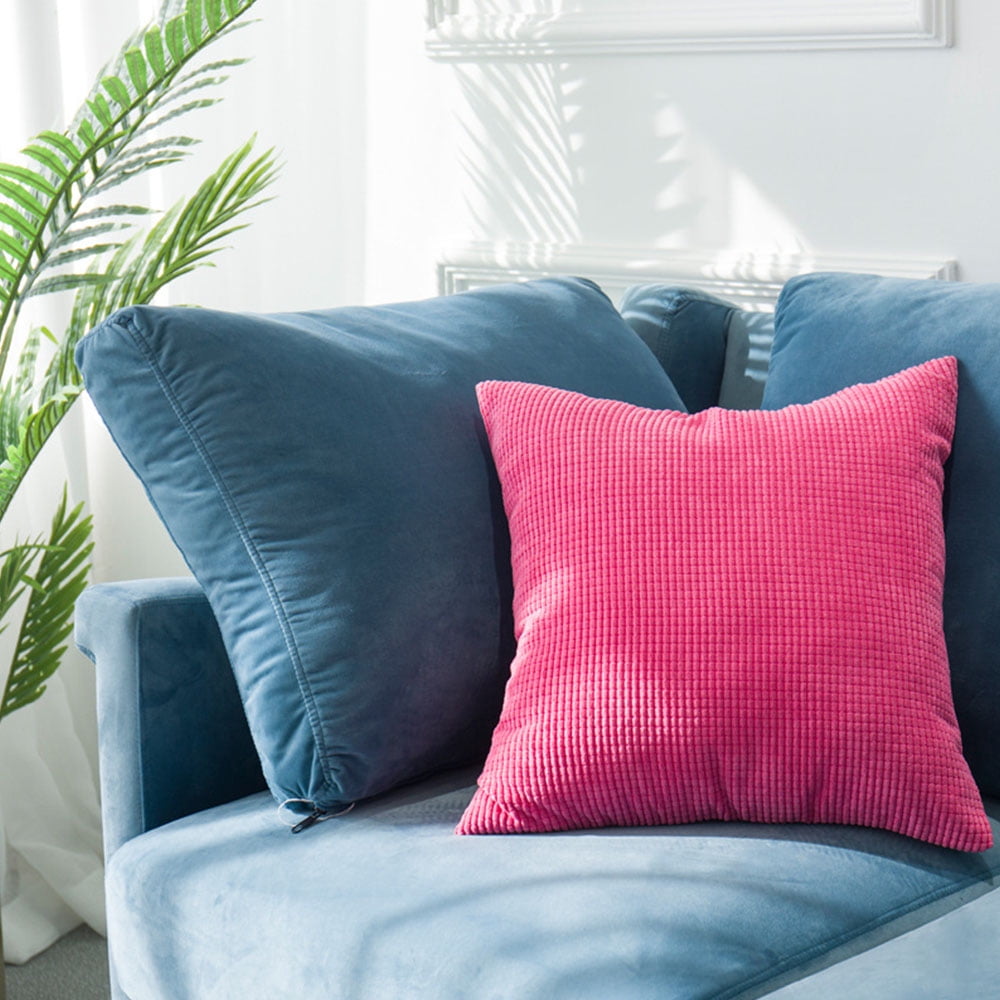 Velvet Pillow Case Cover for Sofa Bed Throw Waist Cushion Pillowcase Home Decor 