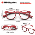 thumbnail image 4 of Lentes de Lectura B+D Dot Readers Rojo, 4 of 7