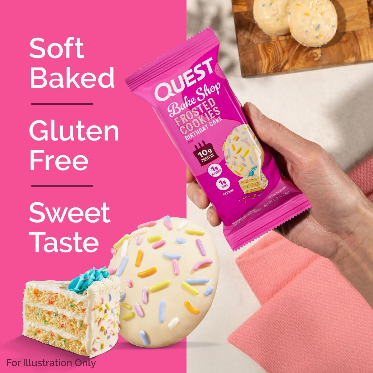 Quest Nutrition, Cookie, Birthday Cake Flavor, Twin Pack - Walmart.com