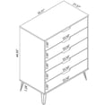 thumbnail image 4 of Rockefeller 5-Drawer and 3-Drawer Dresser Set, 4 of 11