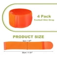 thumbnail image 2 of Soccer Shin Guard Strap Polypropylene Anti Slip Shin Fixed Straps Ankle Guards Fit for Football Cycling Orange, 2 of 7