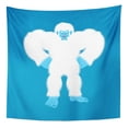 thumbnail image 1 of UFAEZU Yeti Angry Bigfoot Evil Abominable Snowman Aggressive Ape Wall Art Hanging Tapestry Home Decor for Living Room Bedroom Dorm 51x60 inch, 1 of 2