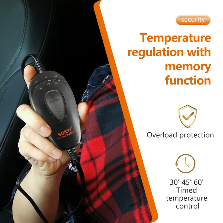 Sojoy Heated Car Blanket Electric Blanket Throw 40