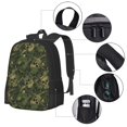thumbnail image 2 of Disketp Green Camouflage Skull Mochila Minimalista de Gran Capacidad, Mochila de Viaje para Escuela, Trabajo o Uso Diario, 2 of 5