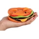 thumbnail image 4 of Juguetes para apretar: Hamburguesa gigante de gato de dibujos animados, juguete antiestrés de crecimiento lento, gatito kawaii blando, rebote lento, juguete antiestrés suave., 4 of 5