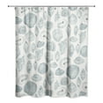 thumbnail image 2 of Creative Products Blue Multi Shell on White 71x74 Shower Curtain, 2 of 2
