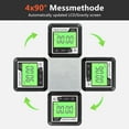thumbnail image 2 of Digital Protractor and Inclinometer with Magnetic Base - Accurate Measurement Tool for Angles and Levels, Lightweight Design for Easy Portability, Backlit LCD Display, Black & White Finish, 2 of 7