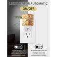 thumbnail image 2 of Fall Night Lights Auto Sensor Floral Leaves Pumpkin Plug-in LED Nightlights Dusk to Dawn for Living Room, Bedroom, Hallway, Stairways Thanksgiving Wall Decor, Fruit Orange Buffalo Plaid Night Light, 2 of 9