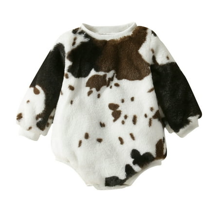 

nsendm Rompers for Teen Girls Newborn Infant Baby Boys Girls Romper Outwear Fleece Plush Long Modern Baby Clothes Childrenscostume Black 18-24 Months