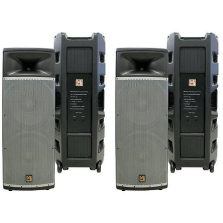 2 MR DJ PRO215S PA DJ Passive Speaker Professional PRO PA DJ Dual 15” 3-Way Full-Range Passive DJ PA Multipurpose Live Sound Loudspeaker