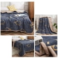 thumbnail image 4 of Summer Quilt, 150x200 cm Lightweight Washed Cotton Air-Conditioning Quilt, Gray Breathable Hypoallergenic Padding, Machine Washable, 1-Piece, 4 of 6