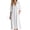 *White, variant on ClodeEU Women's V Neck 3/4 Sleeve A Line Midi Dress with Pockets,Solid Casual Loose Summer Swing Dress Army Green,Women's Plus L