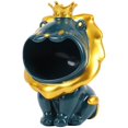 thumbnail image 1 of ResinLittle Lion Estatua Escultura Holder Salón Decoración Verde Gloria Estatua de resina, 1 of 9
