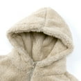 thumbnail image 3 of Qudderr 9M-7T Boys Girls Winter Hooded Coat Jacket for Baby Toddler Thick Wool Coat Kids Warm Fleece Outerwear, 3 of 9