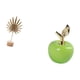 thumbnail image 5 of Escultura de hoja de metal, estatua de hoja artística, figura de hoja con base, escultura de fruta artificial, artesanías, hierro, cerámica, madera, m, 5 of 8
