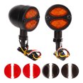 thumbnail image 4 of Indicator Blinker, 1 Pair Motorcycle Turn Signal Light High Brightness LED Multifunction 12V  For Motorbike Black, 4 of 8