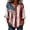 A-Red37, variant on Womens Star Rose Print Blouse Independence Day Notch Neck 3/4 Sleeve Top Patriotic Loose Stylish Holiday Shirts
