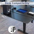 thumbnail image 6 of VIVO Black Clamp-on 36" x 12" Desk Extension, Accessory Platform, Keyboard Tray, 6 of 8