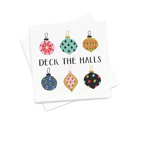 ForYourParty.com Deck The Halls Cocktail Napkins