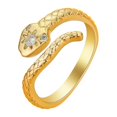 thumbnail image 1 of Fashion Snake Ring for Men Women Adjustable Open Finger Adjustable Open Finger Ring Jewelry Minimalist Accessories Gift, 1 of 8