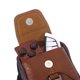 thumbnail image 4 of Bolsa cruzado de cuero de vaca riñonera portátil para hombre informal suave para el trabajo (marrón) Tmvgtek Para estrenar, 4 of 5