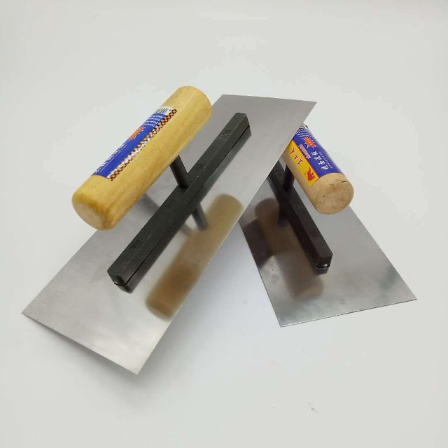Mango de madera de 2 piezas, borde recto, diseño ergonómico, para acabado fino, herramientas de decoración de tableros de arcilla de espejo