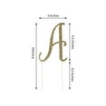thumbnail image 3 of BalsaCircle Letter Y Cake Topper 4.5" Gold Rhinestone Personalized Wedding Party Monogram Decorations, 3 of 3