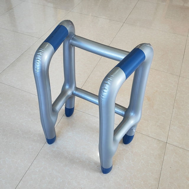 Muletas inflables para andadores, accesorios para pasamanos para discapacitados de Halloween, andador inflable