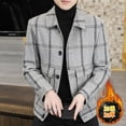 thumbnail image 3 of Fashion trend 2023  high-end boutique casual plaid tweed jacket handsome top plus cotton thickened woolen coat, 3 of 7