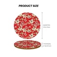 thumbnail image 5 of Xecao Lilies Flowers for MDF Cork Coaster 4 Pcs,Drink Coasters,Suit for House Warming Gifts New Home ,Coffee Table Decor-Round Shape, 5 of 7