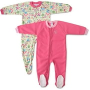 Gerber - Baby Girls' Blanket Sleepers, 2-Pack