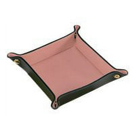 Royce Leather - Case for jewelry - nappa leather - black, carnation pink