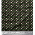 thumbnail image 1 of Soimoi Viscose Chiffon Fabric Dot,Leaves & Floral Shirting Printed Craft Fabric by The Yard 42 Inch Wide, 1 of 1