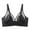 Black, variant on biudgviw Everyday Bras for Women Wireless Breathable Lined Full Coverage Bralettes Soft V Neck Push up Mesh Bras