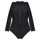 thumbnail image 3 of Gibobby Trajes de Natación para Mujer Traje de baño de una sola pieza a la moda para mujer, Bikini Sexy, traje de baño de manga larga con cremallera(Negro,M), 3 of 5