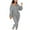 Gray, variant on Lilgiuy Women's Solid Color Bottoming Shoulder Zipper Fashion Casual Jumpsuits Jumpsuits Red 8 Winter Clothes for 2022