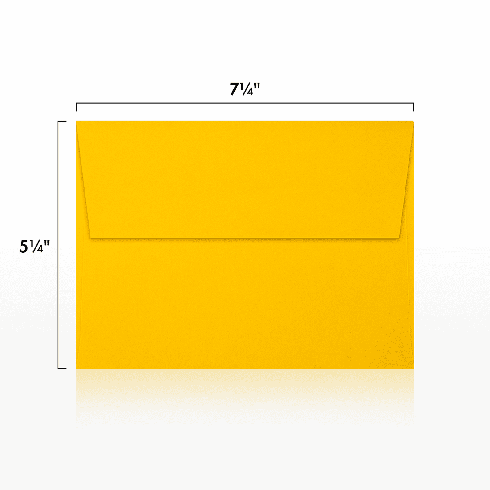 LUXPaper A7 Invitation Envelopes, 5 1/4 x 7 1/4, Sunflower, 1000/Pack