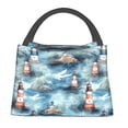 thumbnail image 1 of Balery Sea Marine And Lighthouse Bolsa de Aislamiento Portátil – Bolsa de Almuerzo con Forro de Aluminio Mejorado, Funda Impermeable y Fácil de Limpiar para Picnic y Caja de Almuerzo, 1 of 6