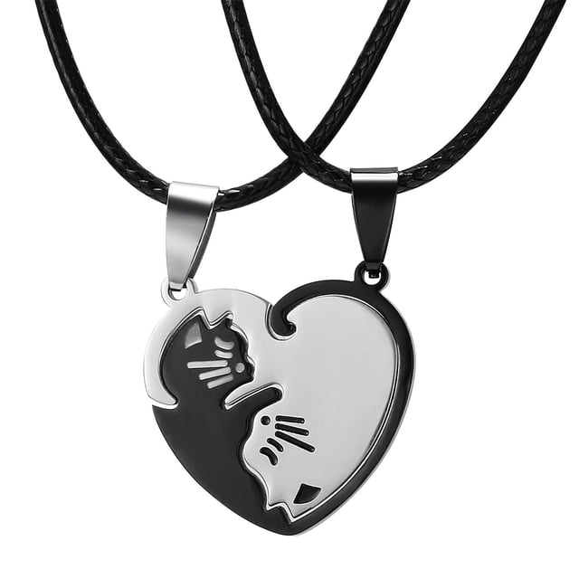 Collar de atracción magnética Ángel Amistad Pareja Costura Collar de amor magnético Wmkox8yii shlkj440